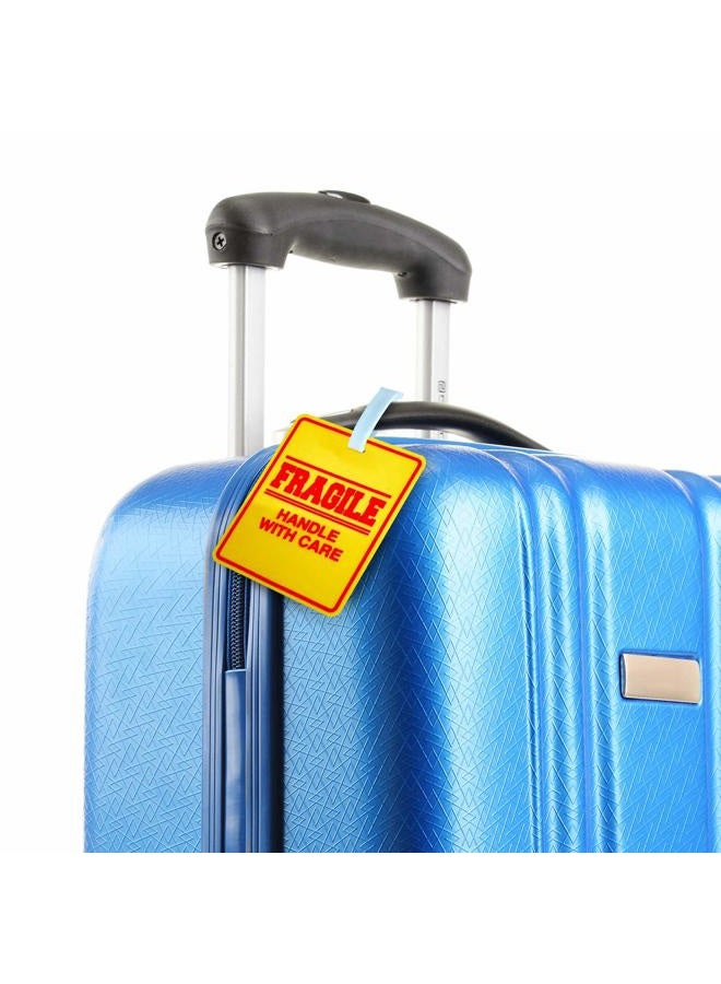 Jayour 2 Pack - Bright and Large Luggage Tags - Fragile - Handle with Care - 5x4 Inch Size - Great for Luggage or Any Travel Bag - Image 5