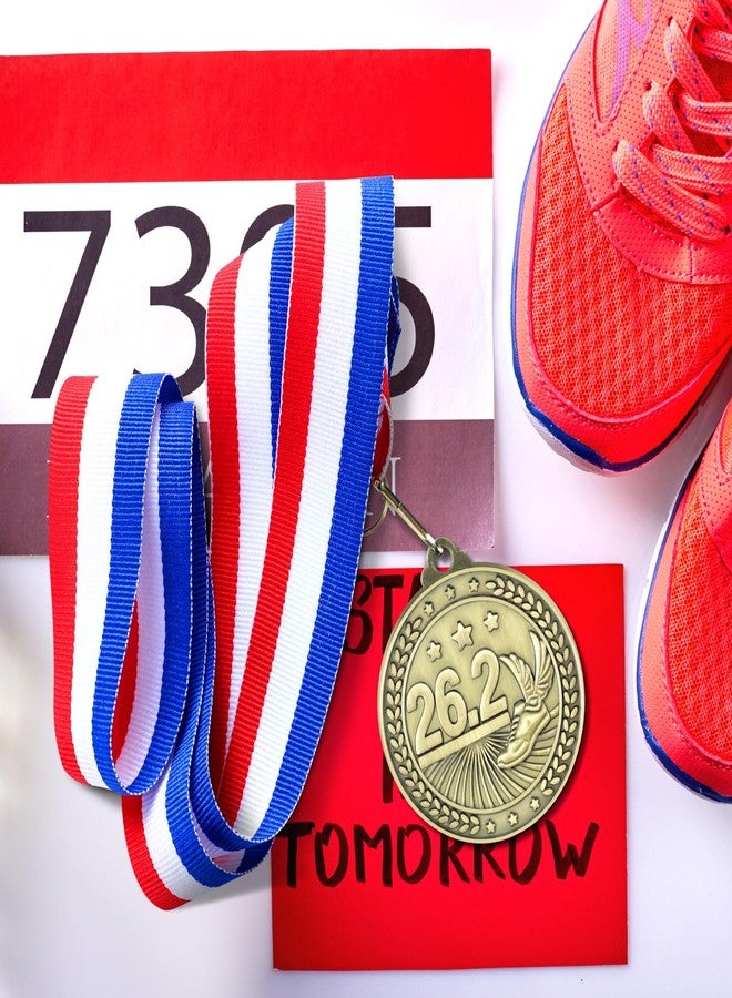 مجموعة لوتيري المكونة من 12 ميدالية لسباق الماراثون 26.2، مقاس 2 بوصة، مع شريط، هدايا مثالية للعدائين من النساء والرجال والبالغين. - Image 4