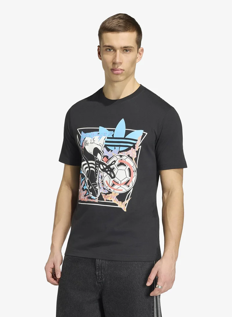 adidas Originals Archive Anime Football Graphic T-Shirt