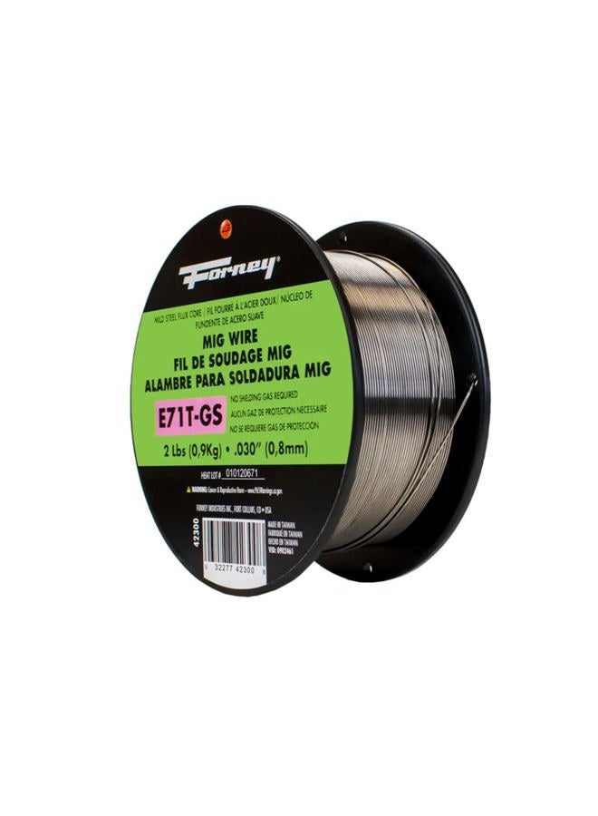 Forney 42300 Flux Core Mig Wire, Mild Steel E71TGS.030-Diameter, 2-Pound Spool, Silver, Pack of 1 - Image 4