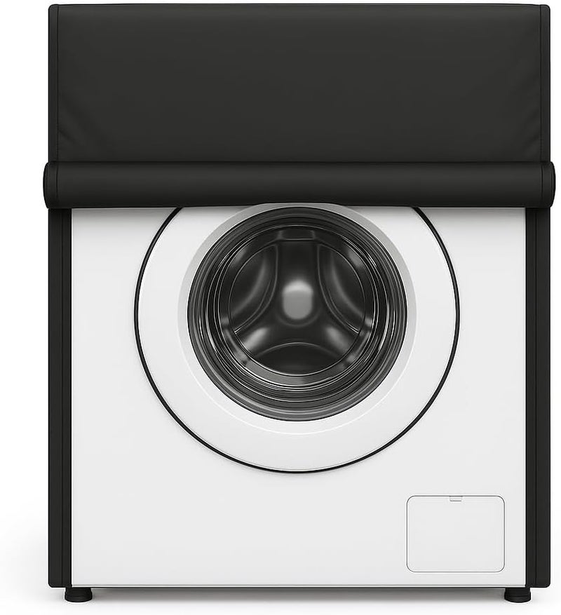 غطاء مقاوم للماء لغسالات الأقمشة ذات التحميل الأمامي – سعة 9 كجم | حامي مقاوم للغبار مصنوع من البوليستر مزود بسحاب وثقوب مقطوعة مسبقًا | متوافق مع ماركات IFB، LG، Samsung، Whirlpool، Bosch، Haier، Siemens وغيرها | 1 قطعة - Image 1