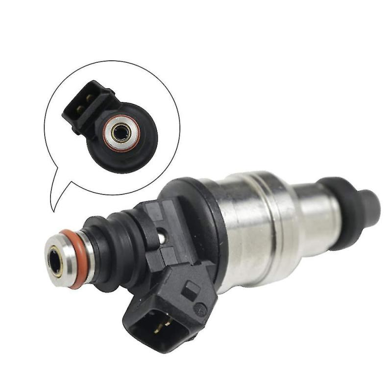 Fuel Injector: 4 High Resistance Nozzle, Durable Plastic & Metal Construction, Black - Wide Engine Compatibility, OBD System Support for Acura Integra RS LS GS GSR Type R Honda Civic Accord Prelude Mo - Image 3