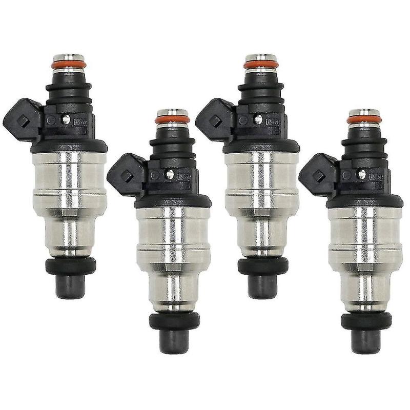 Fuel Injector: 4 High Resistance Nozzle, Durable Plastic & Metal Construction, Black - Wide Engine Compatibility, OBD System Support for Acura Integra RS LS GS GSR Type R Honda Civic Accord Prelude Mo - Image 4