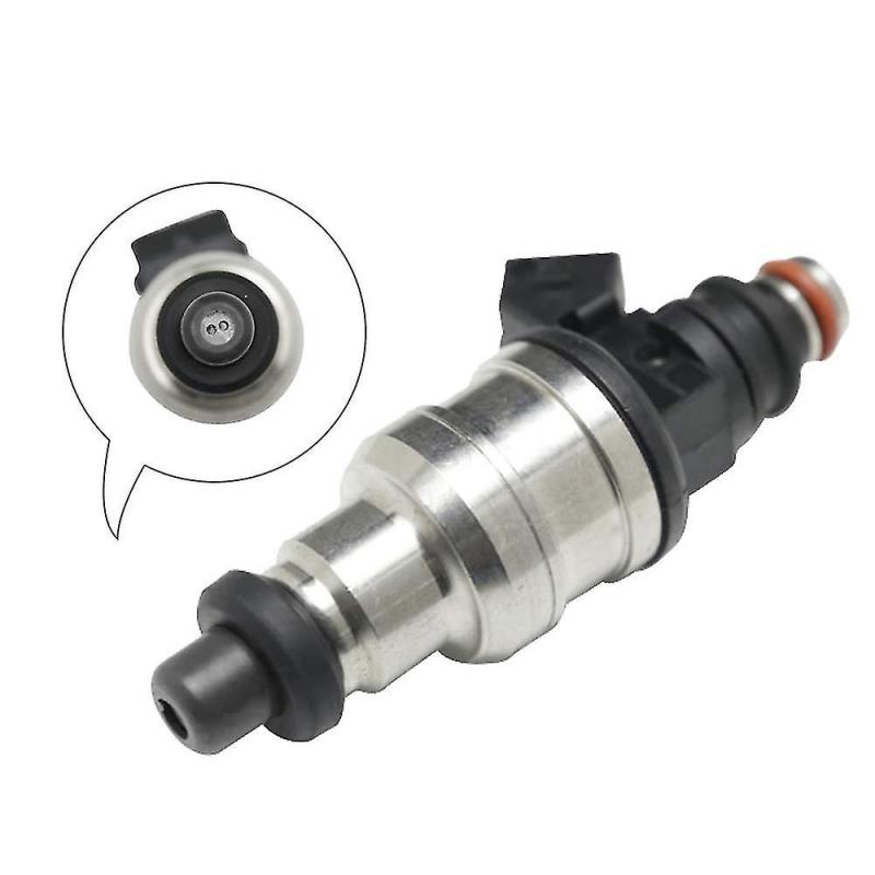 Fuel Injector: 4 High Resistance Nozzle, Durable Plastic & Metal Construction, Black - Wide Engine Compatibility, OBD System Support for Acura Integra RS LS GS GSR Type R Honda Civic Accord Prelude Mo - Image 2