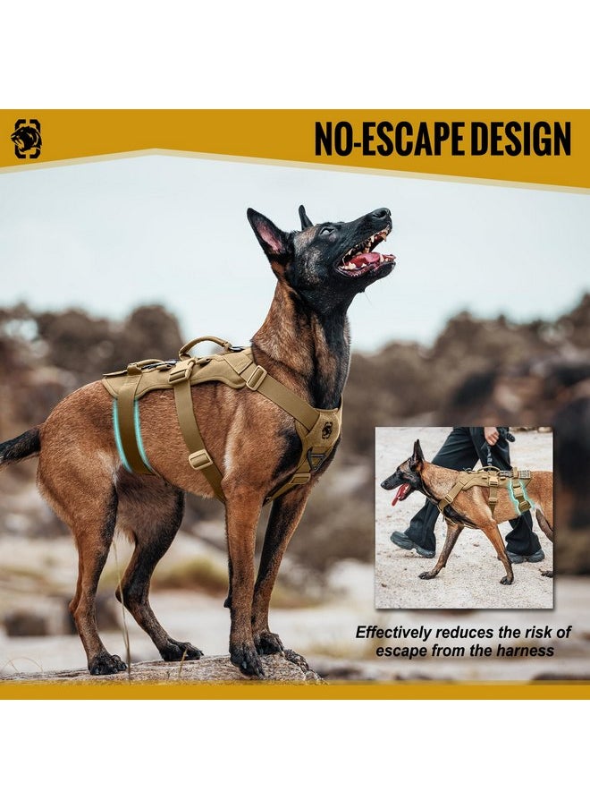 OneTigris - OneTigris Escape Proof Dog Harness, No Pull Dog Harness with Handles, Tactical Multi-Use Support Dog Harness for Large Dogs Everyday Wear Walking Hiking Training - Image 1