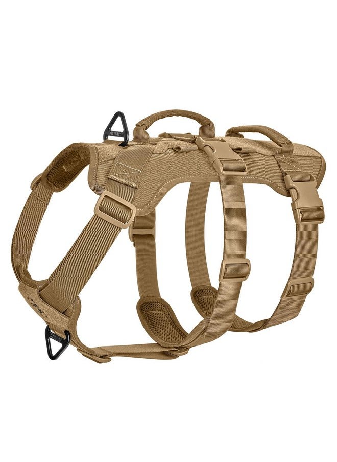 OneTigris - OneTigris Escape Proof Dog Harness, No Pull Dog Harness with Handles, Tactical Multi-Use Support Dog Harness for Large Dogs Everyday Wear Walking Hiking Training - Image 1