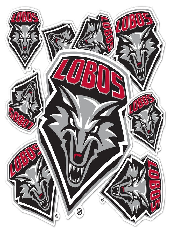 Desert Cactus University of New Mexico Sticker Lobos UNM Lobos Vinyl Decals Laptop Water Bottle Car Scrapbook Sheet T3 (Type 3-1) - Image 1
