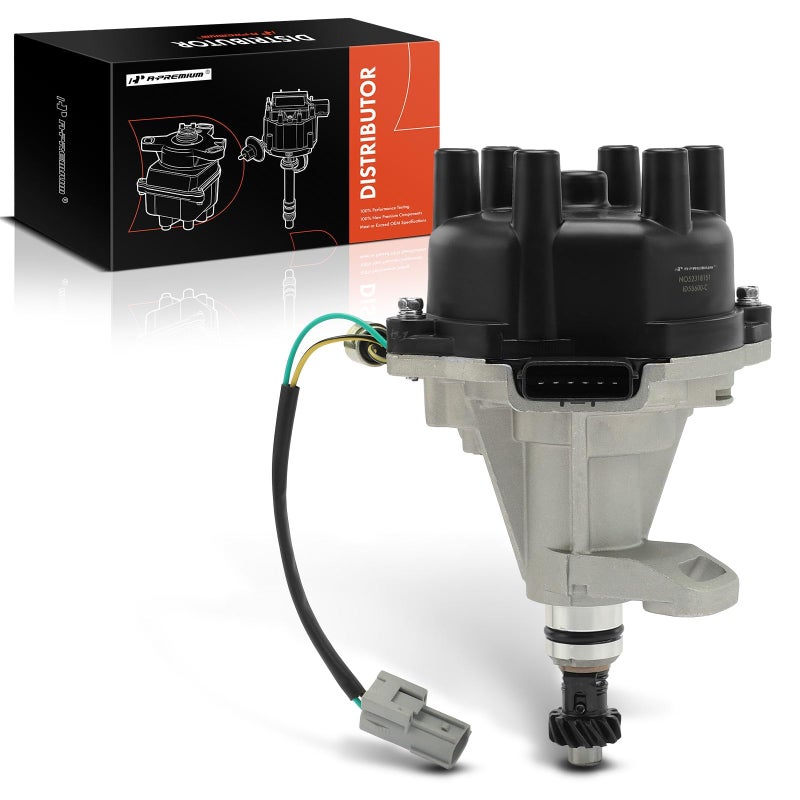 موزع إشعال ممتاز مع غطاء دوار متوافق مع سيارات نيسان إنفينيتي ميركوري 33L V6 فقط فرونتير 1999-2004 باثفايندر 1996-2000 كويست 1999-2002 إكستيرا 2000-2004