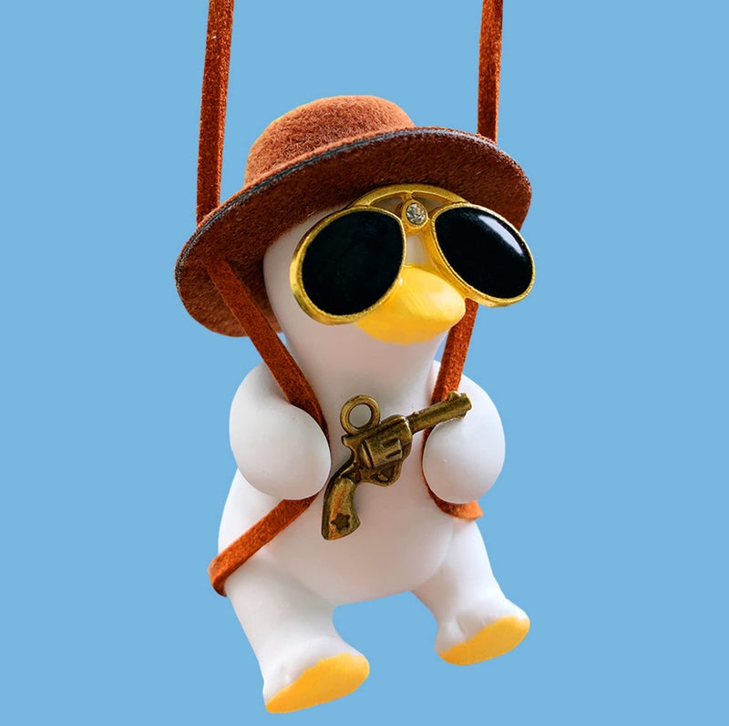 Motaney Cute Car Accessories Swinging Duck Car Hanging Ornament Rear View Mirror Accessories Automotive Interior Decorations Ideal Small Gifts for WomenMenKids - Image 2