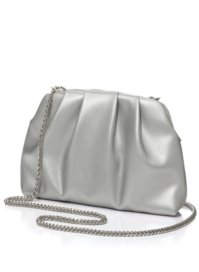 CARIEDO Evening Clutch Solid Large Shoulder Bag Bright PU Patent Leather Armpit Bag Night Bag Wallet Wedding Handbag - Image 1