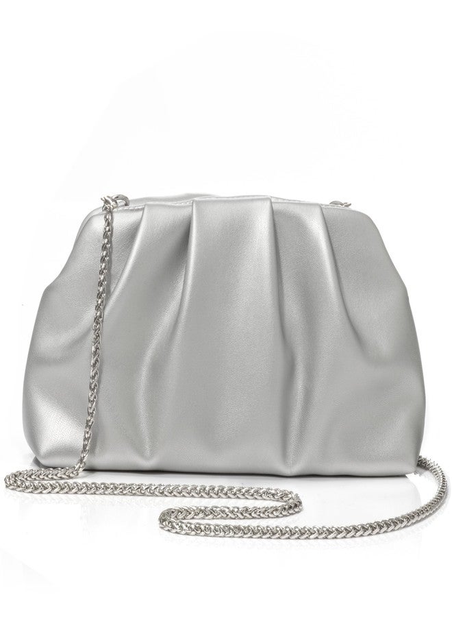 CARIEDO Evening Clutch Solid Large Shoulder Bag Bright PU Patent Leather Armpit Bag Night Bag Wallet Wedding Handbag - Image 3