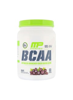Muscle Pharm Essentials BCAA Powder, Post-Workout Recovery Drink, Grape, 60 Servings