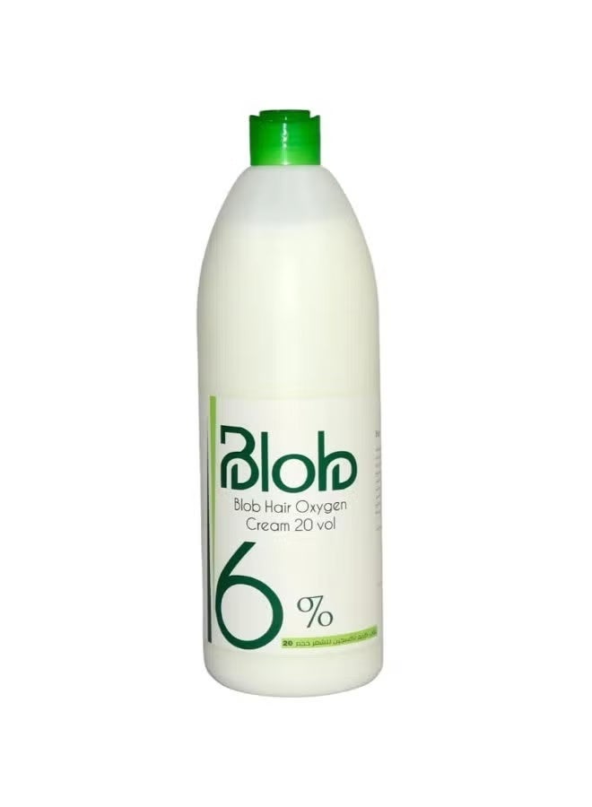 Blob 6% (20 Vol) Hair Oxygen Cream Developer - Professional Formula - Salon Quality Hair at Home -1000ml - Image 1