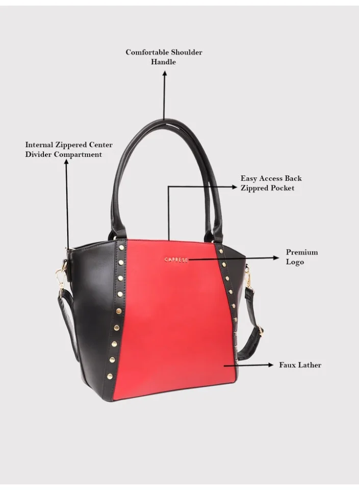 CAPRESE SHELBY SATCHEL MEDIUM RED