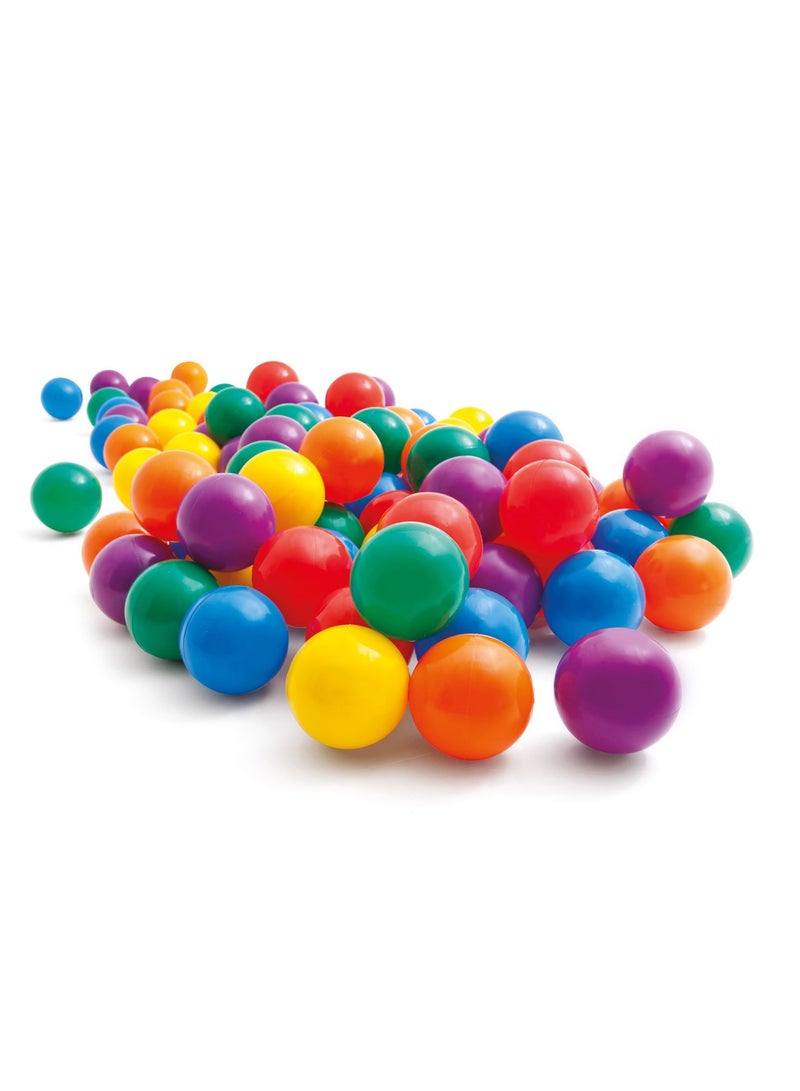 INTEX 100-Piece Fun Ball Set With Carry Bag 8cm Diameter - Image 1