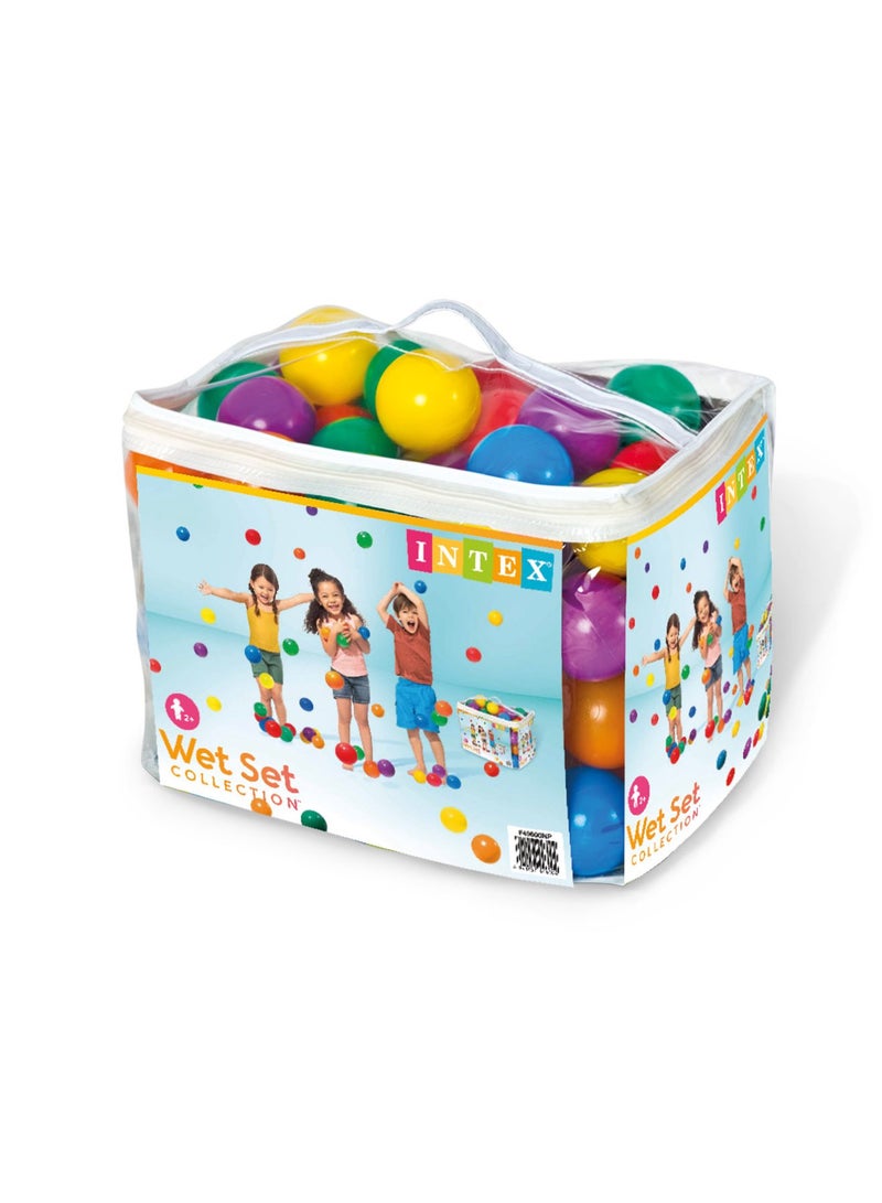 INTEX 100-Piece Fun Ball Set With Carry Bag 8cm Diameter - Image 3