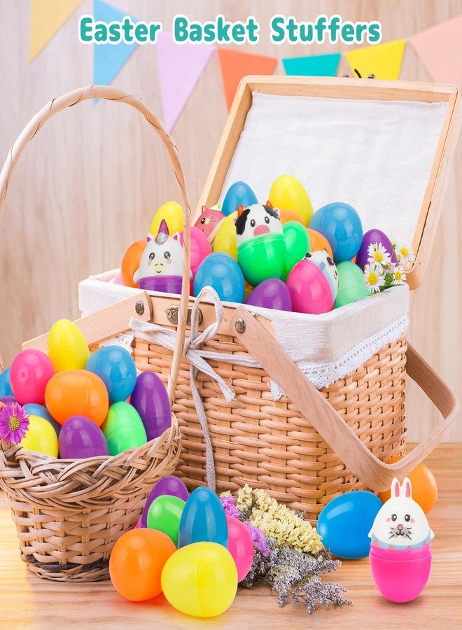 عبوة من 24 بيضة عيد الفصح معبأة مسبقًا بألعاب حيوانات طرية، مثالية للبحث عن بيض عيد الفصح، وحشو سلال عيد الفصح، وتوزيعات حفلات عيد الفصح، وجوائز صفية لعيد الفصح. - Image 4