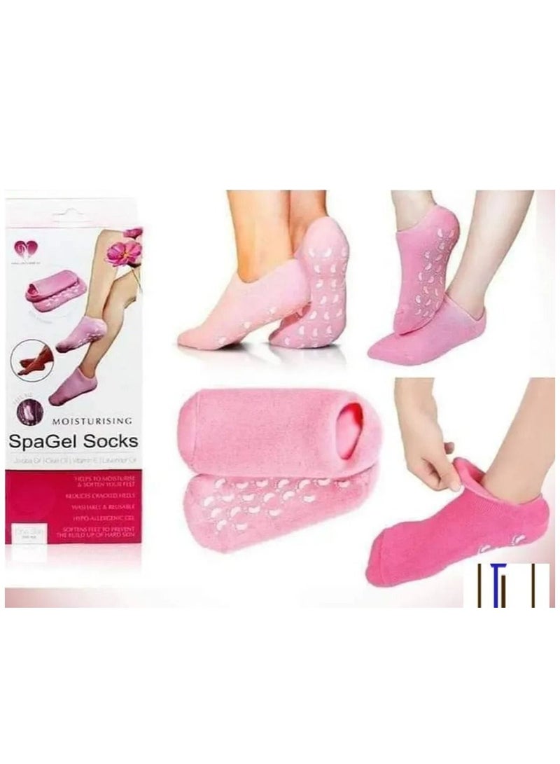 Generic Silicone gel socks for feet care Moisturizing the feet, removing cracks in the skin and protecting the skin _ Prevents and treats cracked feet and keeps the heels moist - Image 3
