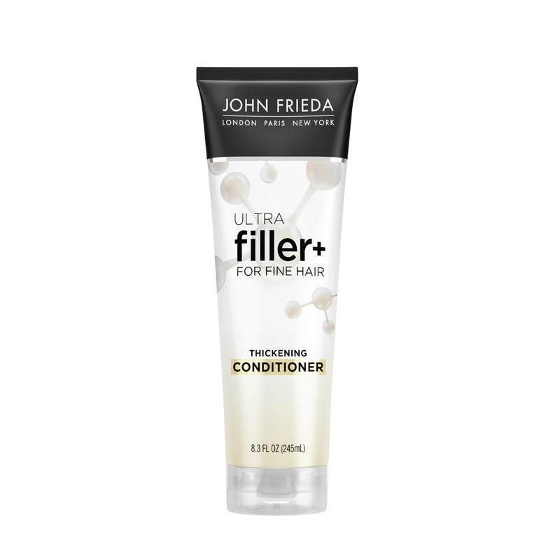 John Frieda ULTRAfiller+ Thickening Conditioner, Strengthening Conditioner for Damaged or Thin Hair, Infused with Biotin and Hyaluronic Acid to Strengthen Hair for Thicker Fuller Results, 8.3 Oz - Image 1