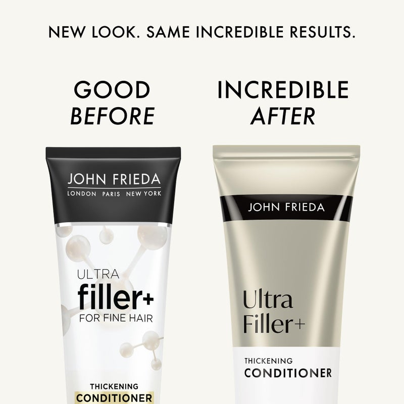 John Frieda ULTRAfiller+ Thickening Conditioner, Strengthening Conditioner for Damaged or Thin Hair, Infused with Biotin and Hyaluronic Acid to Strengthen Hair for Thicker Fuller Results, 8.3 Oz - Image 2