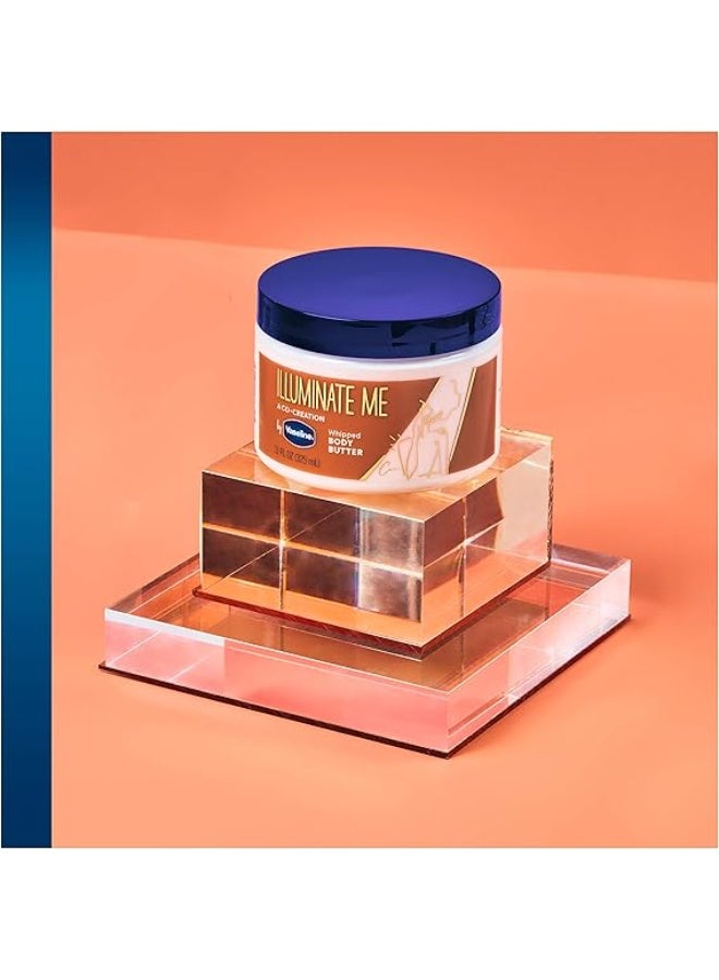 فازلين زبدة للجسم كامل من فازلين لبشرة مشرقة، مناسبة للبشرة الجافة، 11 أونصة - Image 4