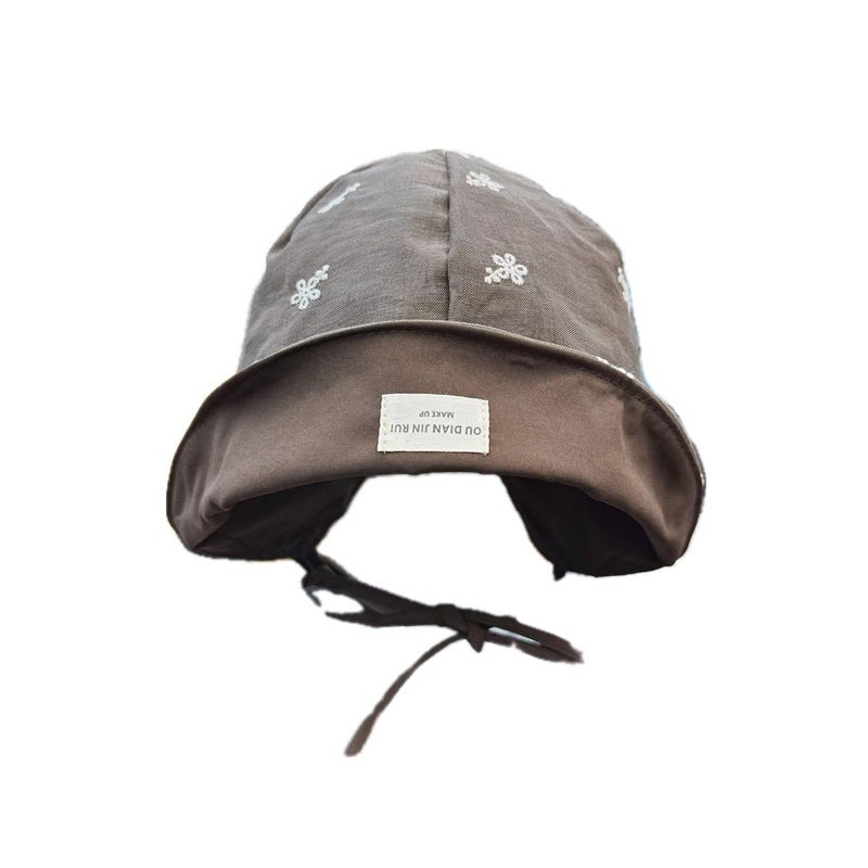 Floral Bucket Hat with Wide Brim - Image 1