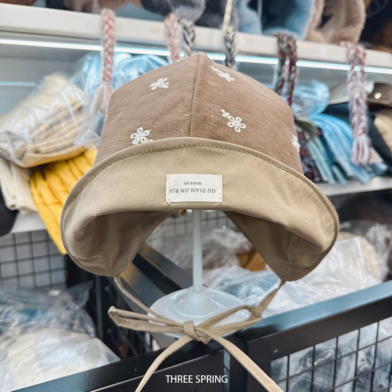 Floral Bucket Hat with Wide Brim - Image 3