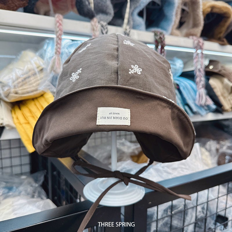 Floral Bucket Hat with Wide Brim - Image 2