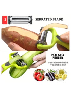 Oasisgalore 3-in-1 Peeler with Slicer and Grater – Perfect for Vegetables and Fruits  - Image 5