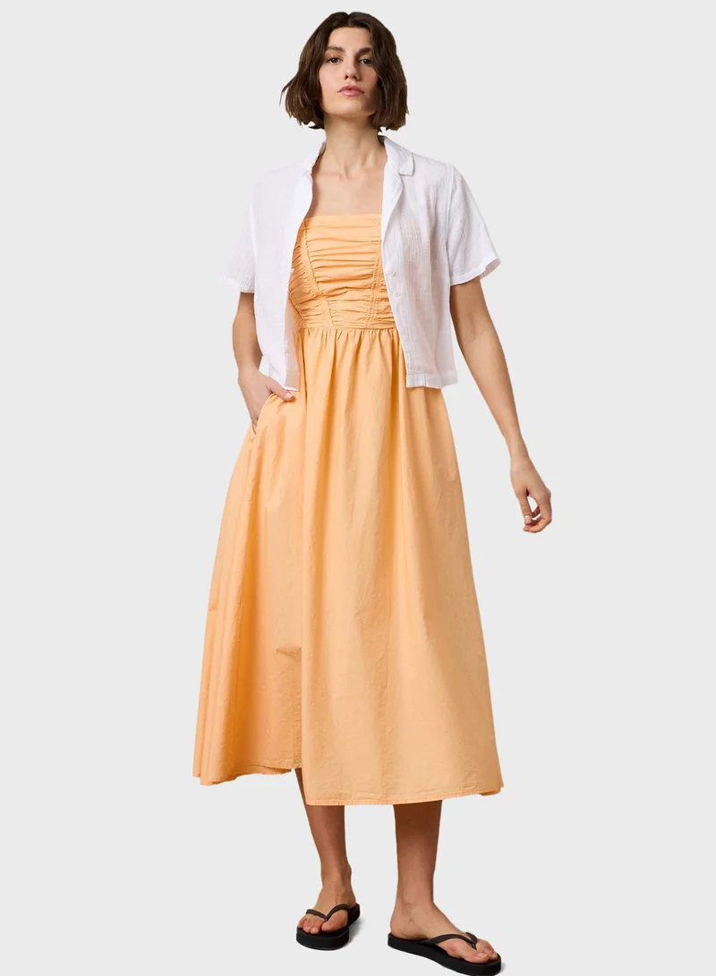 American Eagle Strapless Cotton Dress