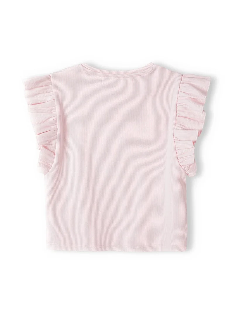 MINOTI Kids Girls Ribbed Frilled Sleeveles Top