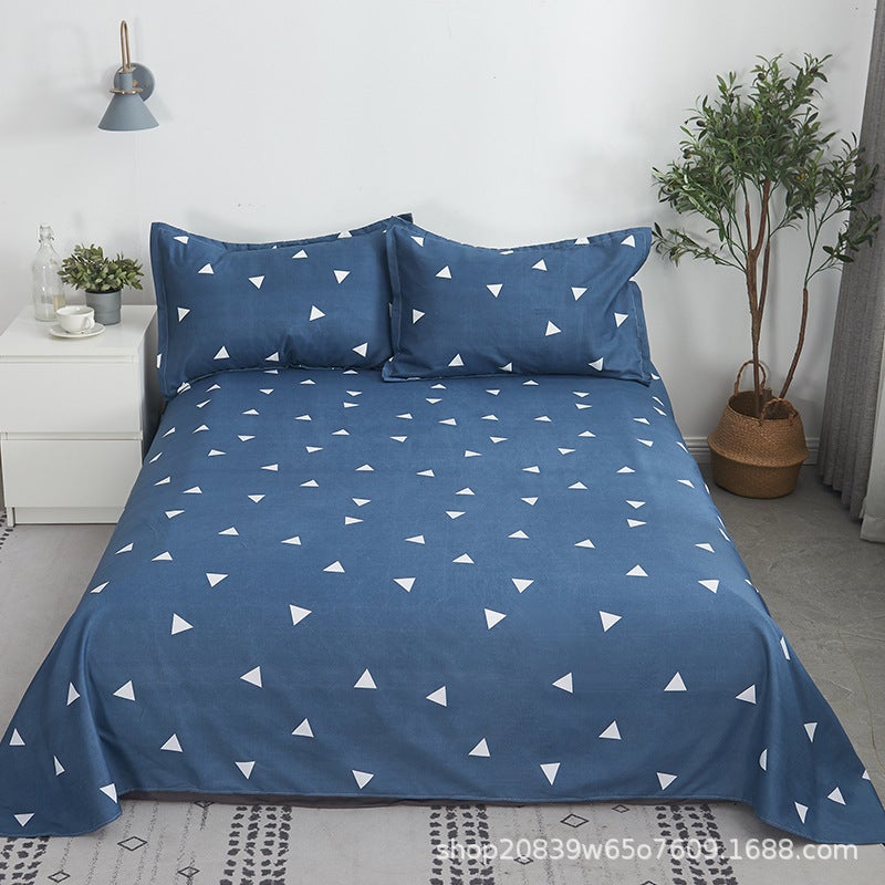 Three-Piece Bedding Set [Bed Sheets + Pillowcase] Three-Piece Bed Bed Sheets Set With Twill Brushed Multiple Specifications. Single Bed - Image 2
