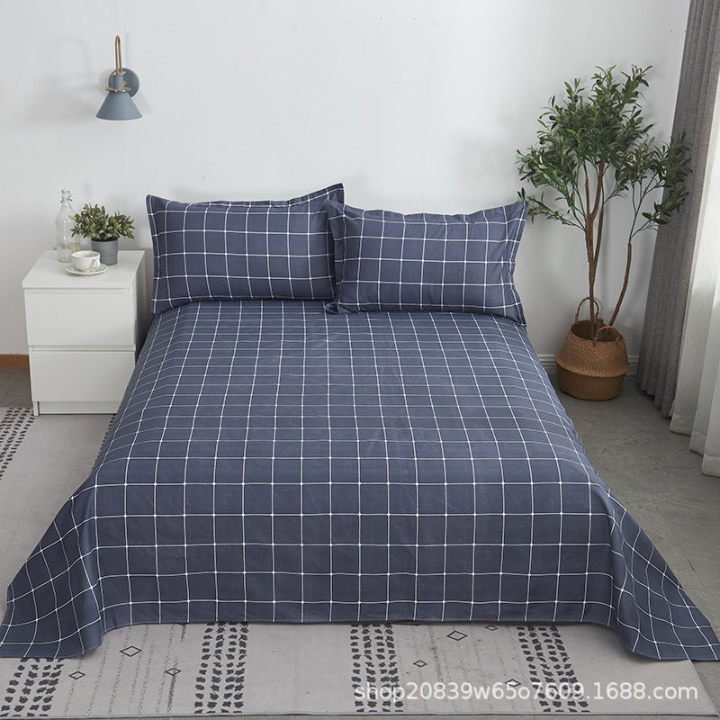 Three-Piece Bedding Set [Bed Sheets + Pillowcase] Three-Piece Bed Bed Sheets Set With Twill Brushed Multiple Specifications. Single Bed - Image 4