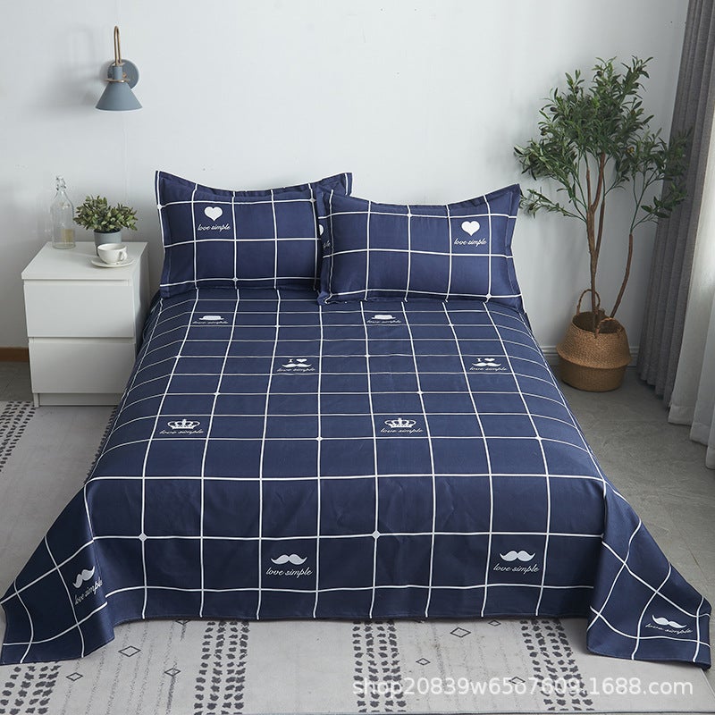 Three-Piece Bedding Set [Bed Sheets + Pillowcase] Three-Piece Bed Bed Sheets Set With Twill Brushed Multiple Specifications. Single Bed - Image 3