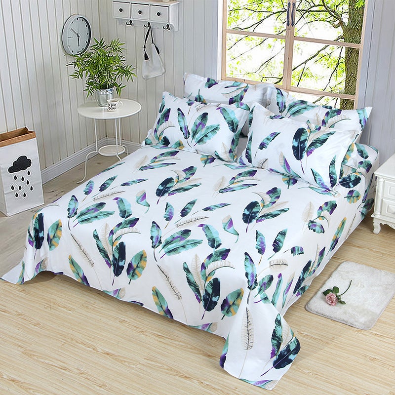 Three-Piece Bedding Set [Bed Sheets + Pillowcase] Three-Piece Bed Bed Sheets Set With Twill Brushed Multiple Specifications. Single Bed - Image 1