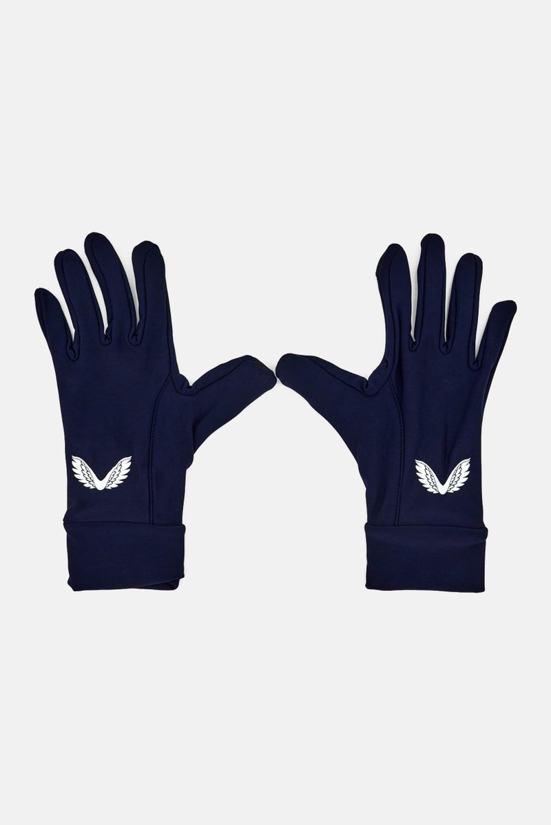 CASTORE Women Brand Logo Caviar Performance Gloves, Navy - Image 1
