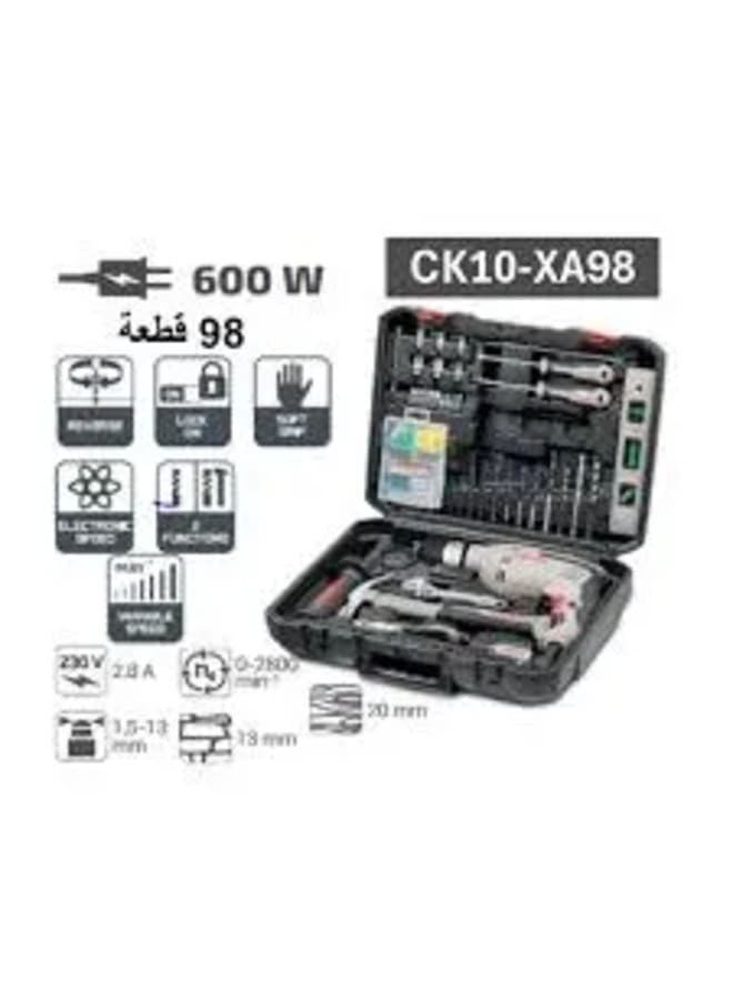 كراون طقم شنيور 98 قطعه - Image 2