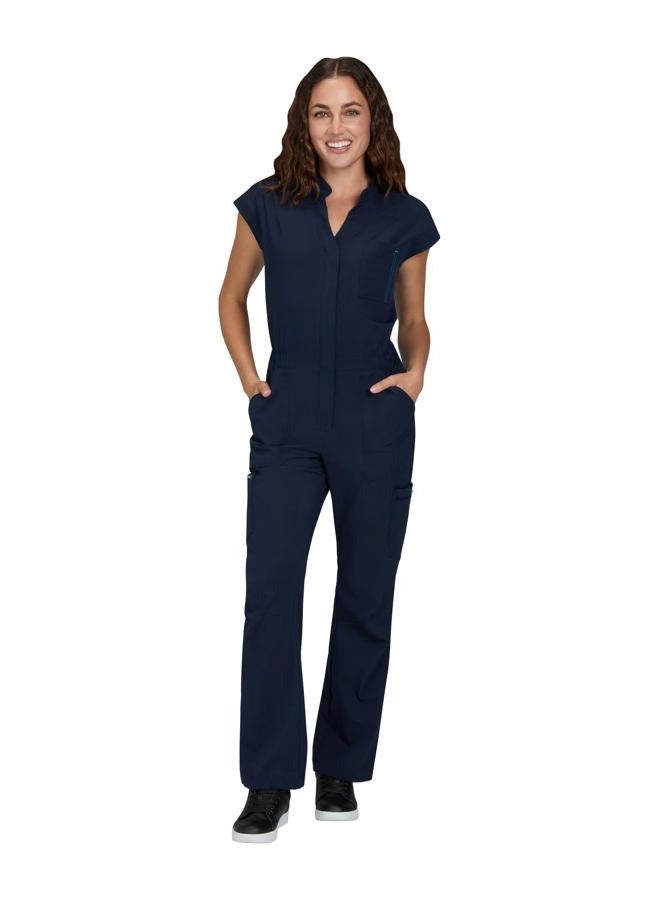 KOI Women's Anja Jumpsuit, Navy, M - Image 1