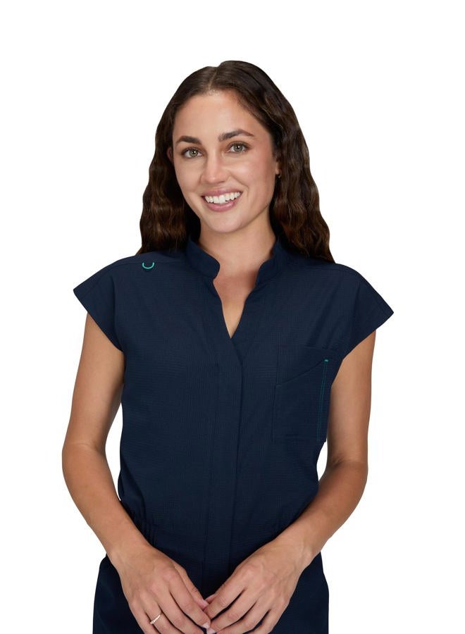 KOI Women's Anja Jumpsuit, Navy, M - Image 3