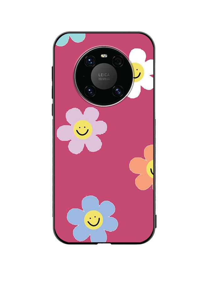 VR CREATIVE Protective Case Cover For Huawei Mate 40 Flower Design Multicolour - Image 1