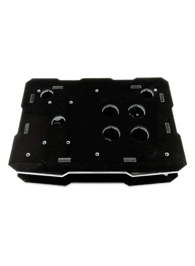 Transparent Rocker Shell Rocker Outer Frame Rocker Shell Arcade Frame Rocker DIY Accessories King Of Fighters Arcade-Product Color:Black Acrylic Frame With Pastoral Keys  - Image 1