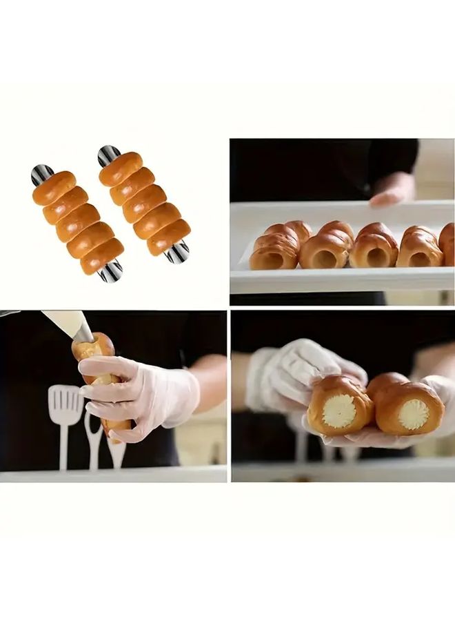 17pcs Stainless Steel Pastry Cream Horn Molds Baking Tubes For Perfect Shaped Pastries - Image 4