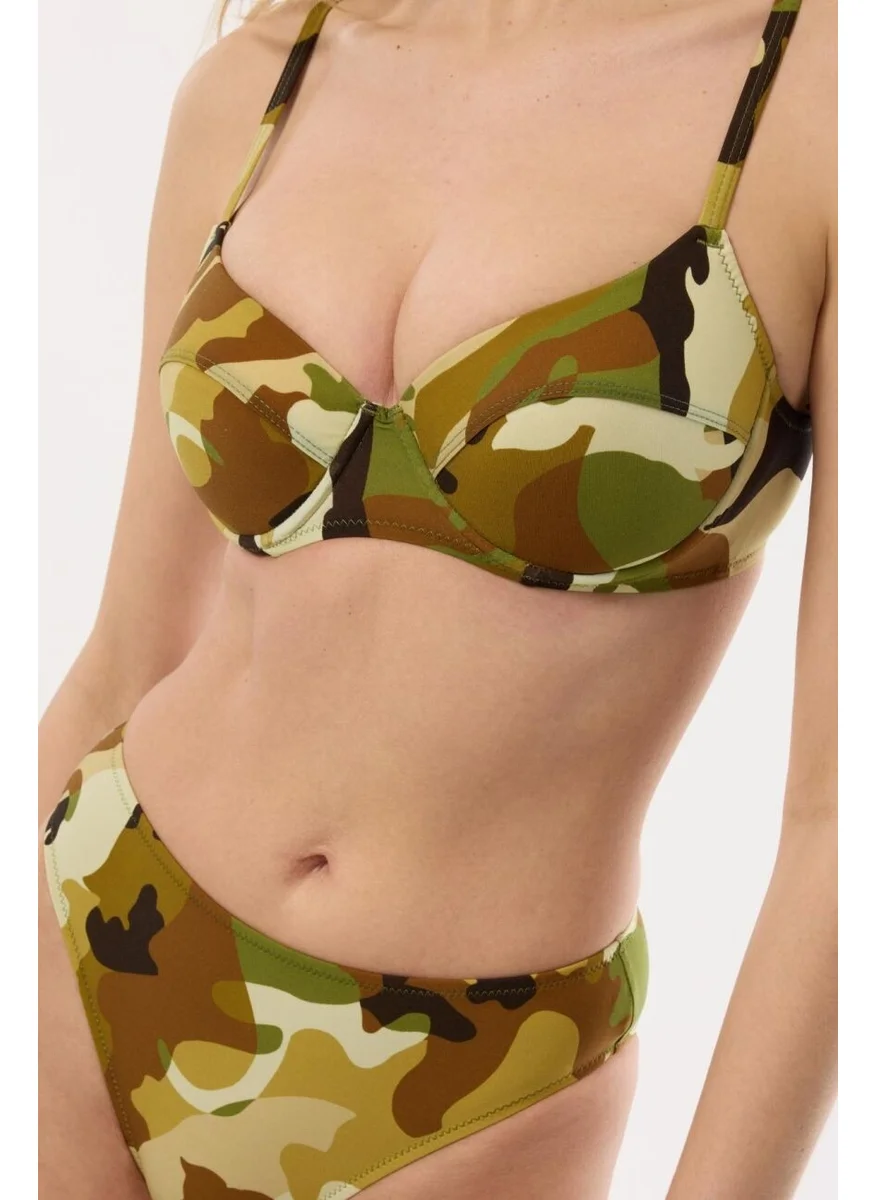 Ayyıldız 40218 Camouflage Bikini Set