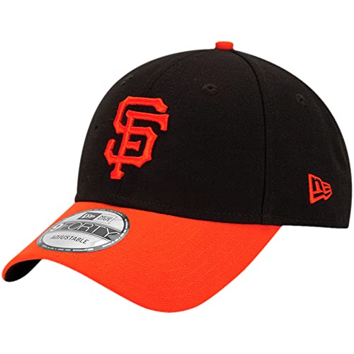 New Era Unisex-Adult MLB The League 9FORTY 2-Tone Adjustable Hat Cap One Size Fits All - San Francisco Giants Black Orange - Image 1