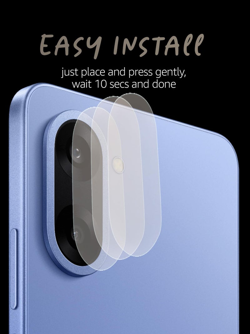 Lensarmor Compatible with OnePlus Nord CE 5 Camera Lens Protector – Silver Metal Ring Lens Guard for Nord CE 5, 9H Scratch Resistant, HD Transparent Glass, Anti-Fingerprint Camera Protector - Image 4