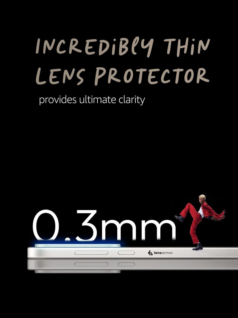 Lensarmor Compatible with OnePlus Nord CE 5 Camera Lens Protector – Silver Metal Ring Lens Guard for Nord CE 5, 9H Scratch Resistant, HD Transparent Glass, Anti-Fingerprint Camera Protector - Image 5