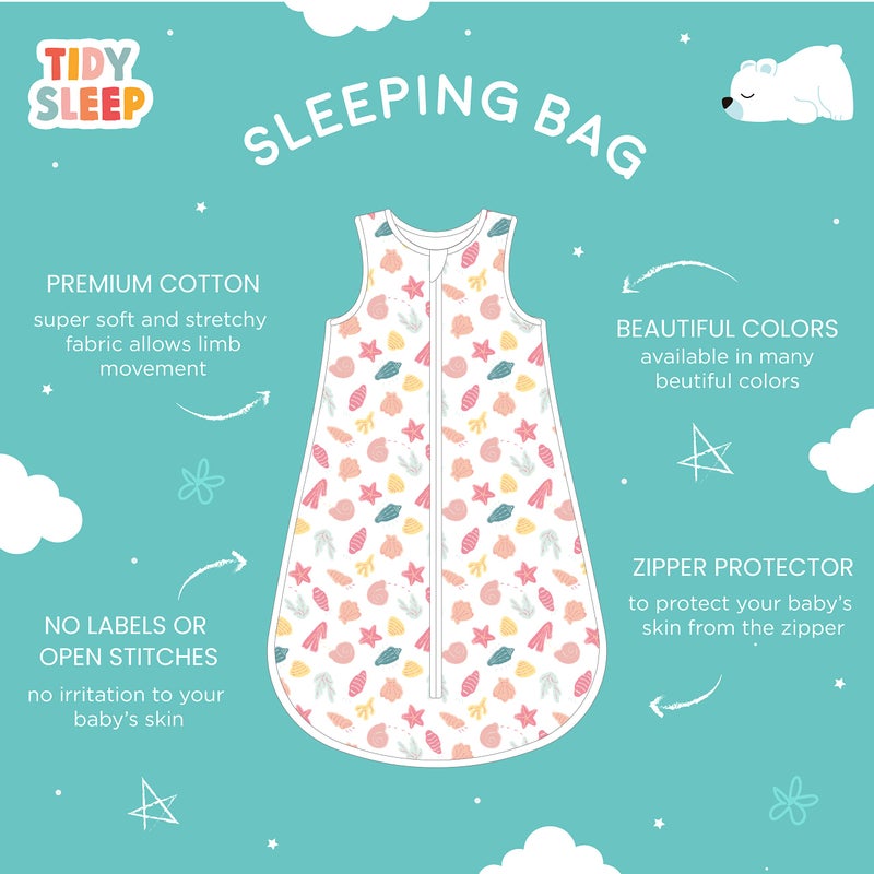 TIDY SLEEP Baby Sleeping Sack Bag/Swaddle Bag/Baby Sleeping Pod with Front Inverted Zipper, Fine Quilt Stitching, Pure Cotton, Supreme Quality (18-24 Months, Star Print) - Image 5