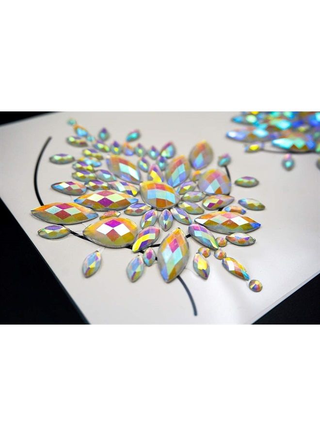 glow in the dark body gems halloween rave face jewels festival face gems sticker temporary tattoo body jewels sticker for halloween make up party