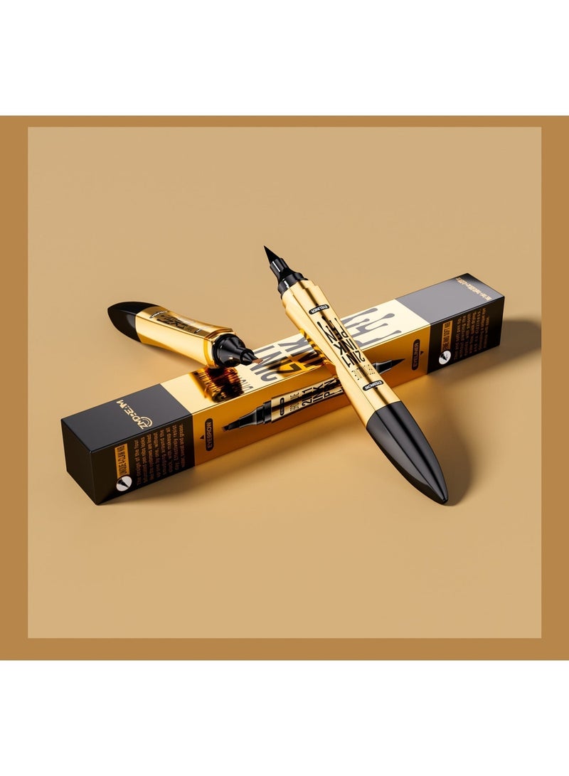 ZMDREAM 2-in-1 Eyebrow Pencil 4-Tips & Eyeliner Pen - 24H Waterproof, Smudge-Proof for All-Day Defined Eyes & Brows - Image 5