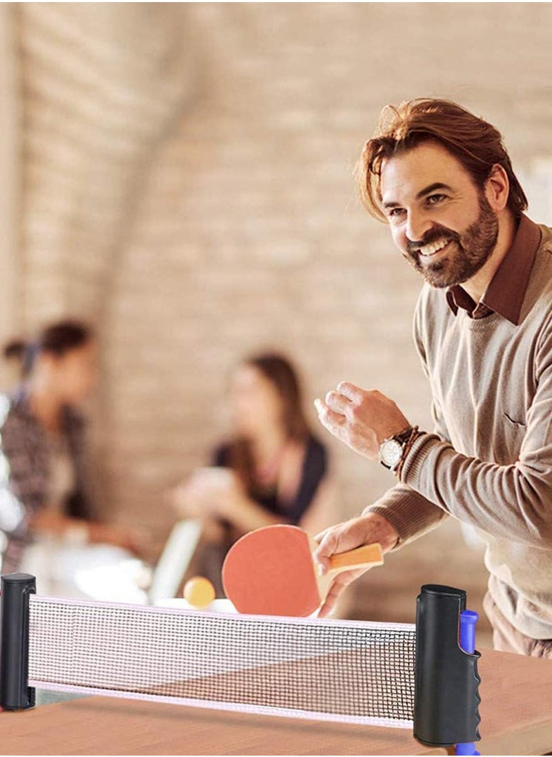 ISHWAZ Premium Retractable Table Tennis Net, Portable Ping Pong Net And Post 1.75M, Perfect for All Ping Pong Tables, Office Desk, Home Kitchen, Dining Table, Fits Any Tables, Easy To Install  - Image 3